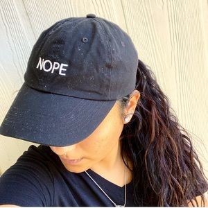 Black ‘NOPE’ dad hat